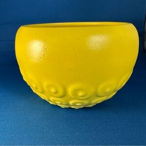 Haeger Yellow Ceramic Plant Pot- VINTAGE  With Tag Intact EUC-Style #166